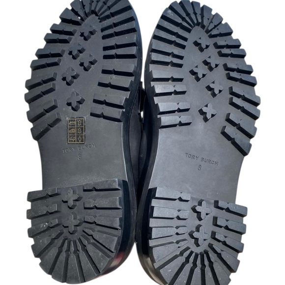 Black Loafers with Gold Chain Detail - Picture 9 of 12